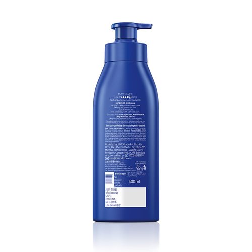 Nivea Nourishing Body Milk Lotion - Rich Hydration for Very Dry Skin | 400ml