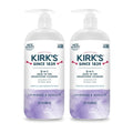 Kirk's 3-in-1 Head to Toe Nourishing Liquid Cleanser- for Men, Women & Children - Premium Coconut Oil & Aloe Vera- Non GMO & Vegan - Lavender and Vanilla - 32 Fl Oz. - 2 Pack
