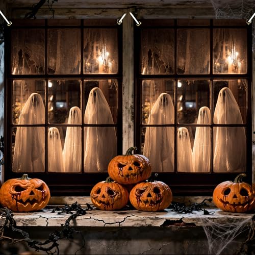 Halloween Window Cover Spooky Ghost Banner 31x47in - Variation Ph03429