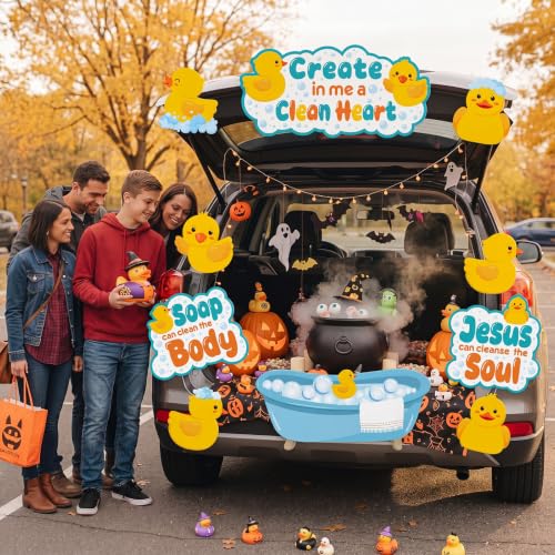 Create in Me a Clean Heart Religious Halloween Car Decorations Kit - Variation: Create in Me a Clean Heart