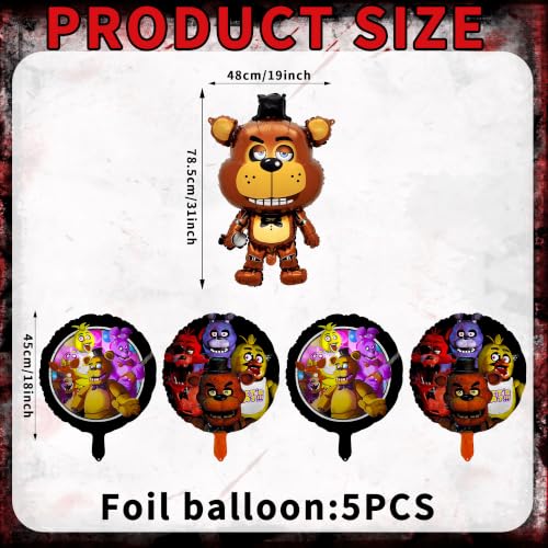 Foil Balloon Party Decorations 5pcs Halloween Birthday Celebration Supplies