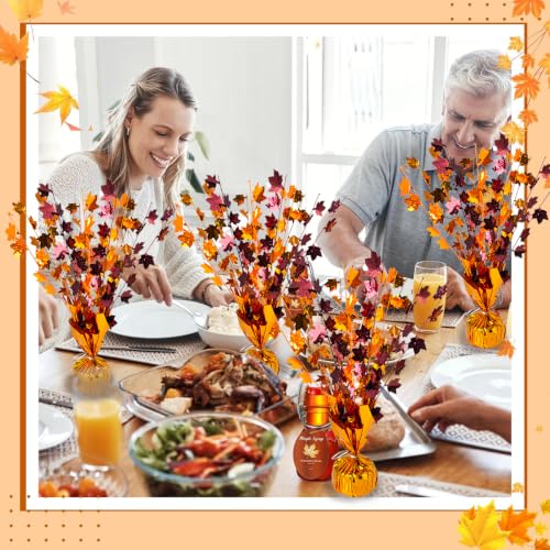 Fall Maple Leaves Table Centerpiece Autumn Party Decoration Set