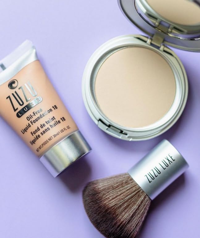 Zuzu Luxe,Oil Free Liquid Foundation (L -4),1 fl oz,Infused with vitamins A and E,contains aloe to keep skin supple and resilient. Natural, Paraben Free, Vegan, Gluten-free, Cruelty-free, Non GMO.