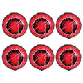 Upside Down Red Portal Eyeball Balloons for Stranger Things Party - Creepy Lightning Design, 6 Pack