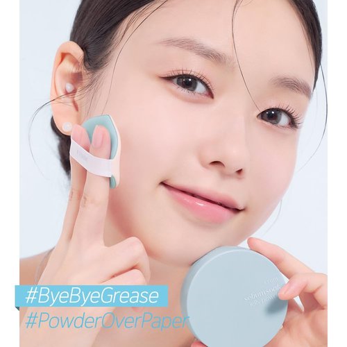 ETUDE Sebum Soak Jelly Pressed Powder - Oil Control Makeup Setting Powder for Oily Skin | Matte Finish
