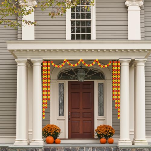 Artificial Marigold Garland Set - 5 Feet Orange & Yellow for Diwali Wedding