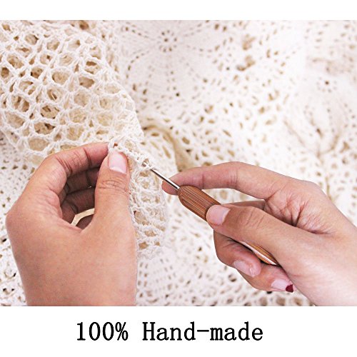 Cotton Crochet Lace Table Runner - Olive Green 14x60 Inch Home Decor