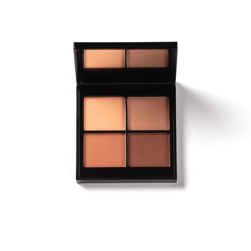 PHASE ZERO Makeup Quad Eyeshadow Palette - Bombay Rose | Pigmented Warm-Toned Neutrals - 5.2g