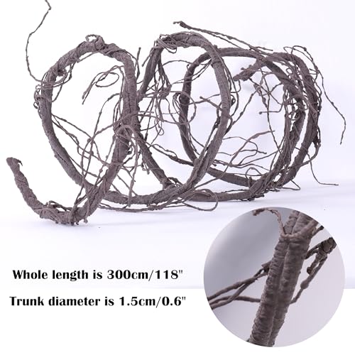 118-Inch Bendable Artificial Grapevines Garland Tree Branches - Medium