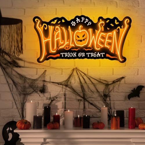Halloween Neon Sign Ghost LED Light - Personalized Halloween Decor, Color 2