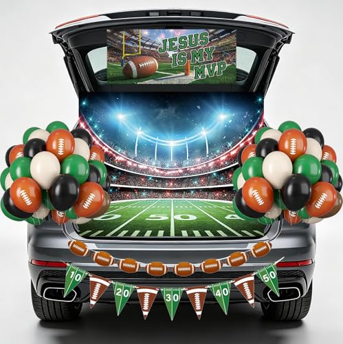 Football Trunk or Treat Car Decorations - Religious Holiday Party Supplies
