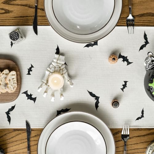 Halloween 13x72 Inch Table Runner - Beig Color, Durable Polyester, Home Party Decor
