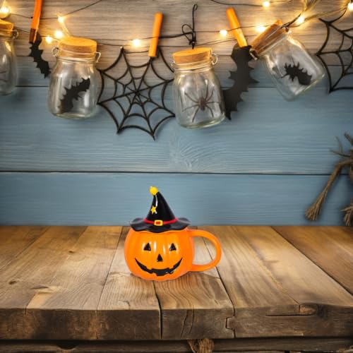 Halloween Pumpkin Mug 11oz Ceramic Coffee Cup - Spooky Fall Decor