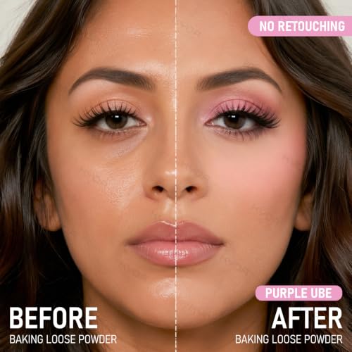 KYDA Loose & Setting Powder - Purple Ube Brightening Face & Under Eye Makeup