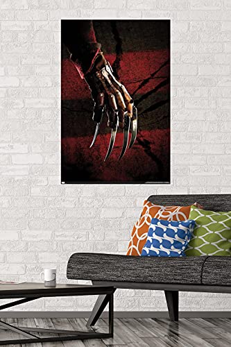 Nightmare on Elm Street Hand Stripes Wall Poster - Premium Unframed 34 x 22.4 Inches