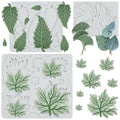 Leaf Silicone Mold Set of 3 - Ginkgo & Maple Leaves for Cake Decorating - Style J