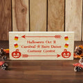 Halloween Carnival MDF Sign - Rustic Tabletop Holiday Decor - VHC Brands Variation