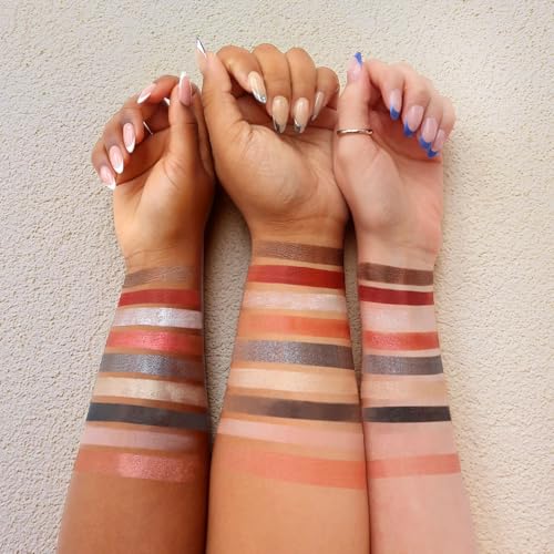 Vegan Eyeshadow Palette with 9 Vibrant Pastel & Shimmer Shades