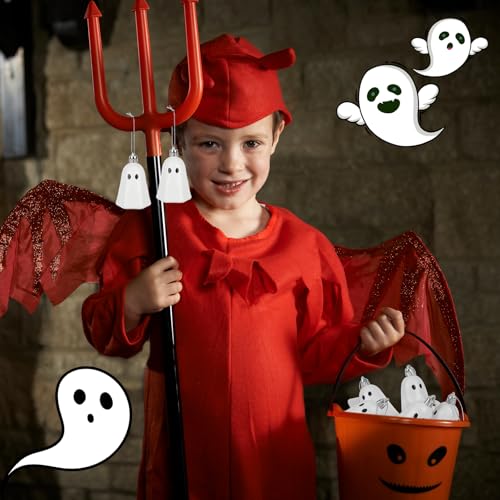15 Pcs Halloween Hanging Ghost Ornaments Mini Plastic Tree Decorations - Variation 15