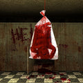 Halloween Bloody Half Body Hanging Prop with Bag - Creepy 29 Inch Decoration
