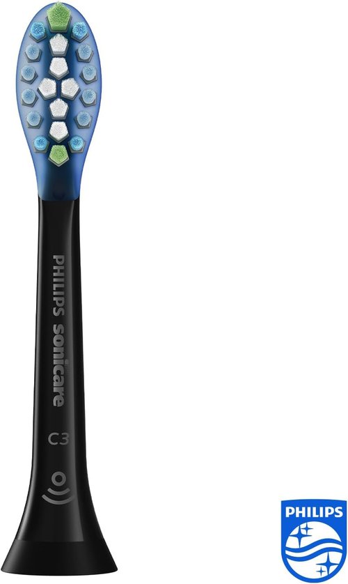 Philips Sonicare Replacement Brush Heads - Premium Plaque Defense, 4-Pack, Black | HX9044/33