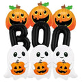 Halloween Balloons Set - Ghost & Pumpkin Foil Balloons for Party Decorations