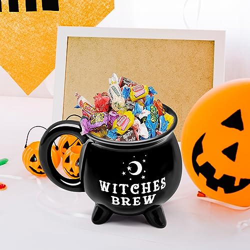 Halloween Cauldron Mug 12oz Witch Brew Ceramic Drinkware for Holiday