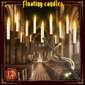 Floating Flameless Candles with Wand Control - Halloween Witch Decor, 12 Pack
