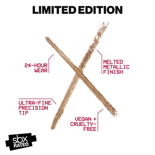 Smashbox Metal FX Eye Liner - Long-Lasting, Creamy Metallic Finish | Precision Tip for Smudge-Free 24-Hour Wear
