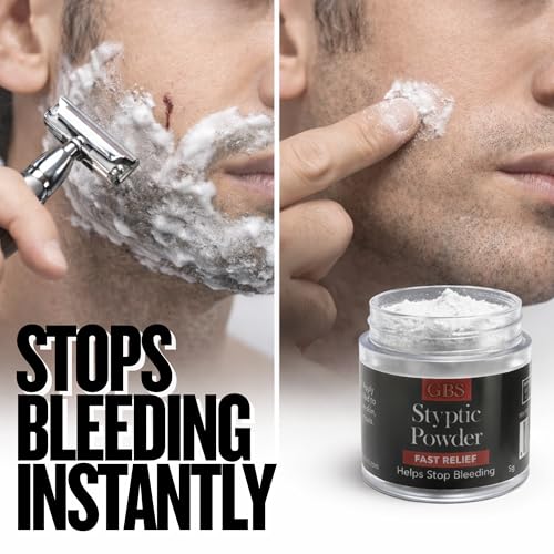 Professional Styptic Powder Jars for Shaving Nicks & Cuts - 3 Pack