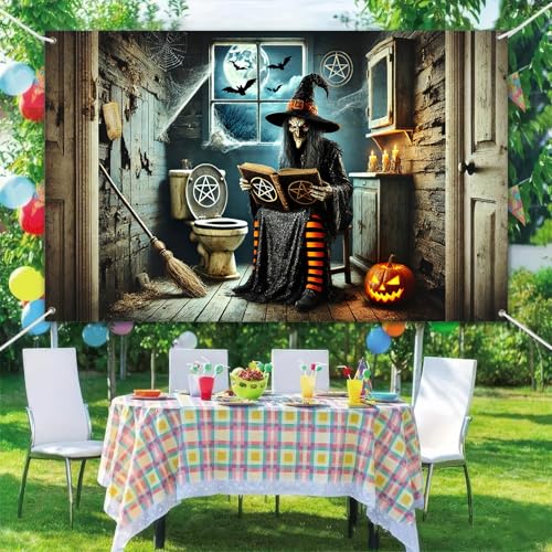 Halloween Party Backdrop Pumpkin Decorations 71x43 Inch - Halloween Decor #4