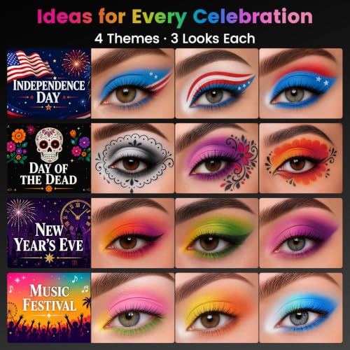 Colorful Eyeshadow Palette with 12 Vibrant Shades - Variation 08