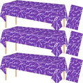 Purple Demon Lightning Theme Disposable Tablecloths - 3 Pack, 54x108 Inches, Party Decor