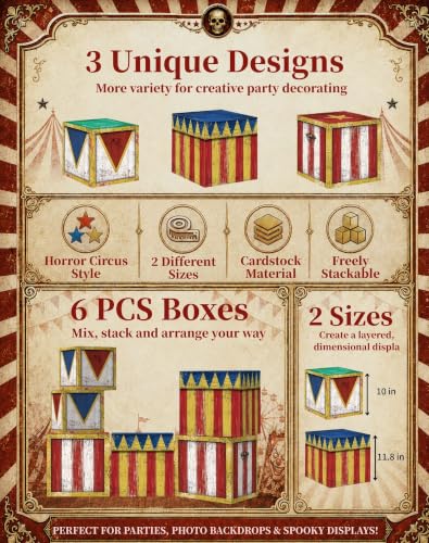 Halloween Creepy Carnival Decorations Set for Parties and Events