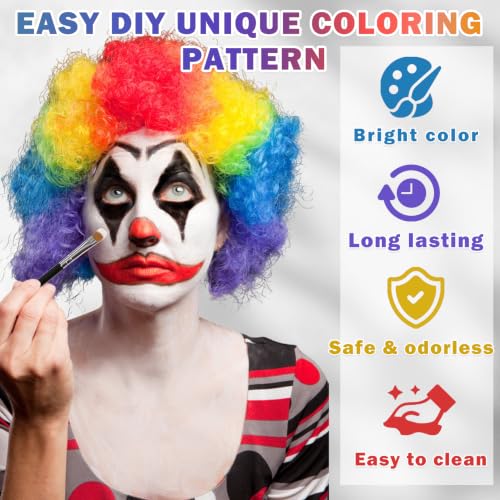 15 Colors Face Painting Kit for Kids & Adults with Brushes & Templates