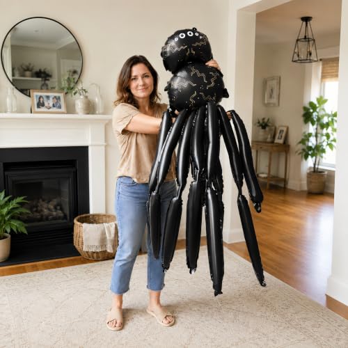 10FT Giant Spider Balloon Halloween Decoration with Posable Legs - Spooky Party Decor