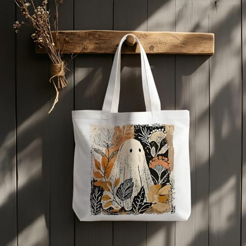 Halloween Tote Bag for Women Gothic Reusable Shopping Bag - Variation 02