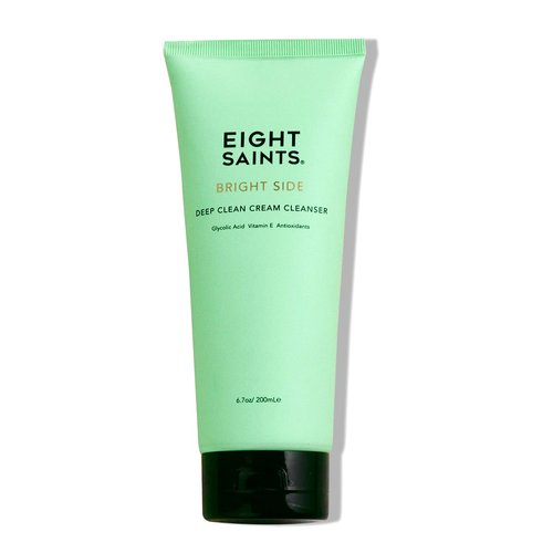 Eight Saints Bright Side Cream Facial Cleanser - Moisturizing Daily Face Wash, Gentle & Organic, 6.7oz