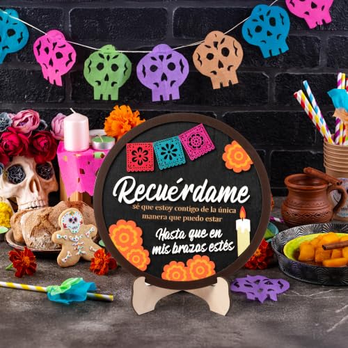 Day of the Dead Wooden Tabletop Decor - Dia De Los Muertos Memorial Sign