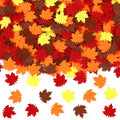 Fall Maple Leaf Confetti - 500 Pieces Autumn Felt Decorations - Thanksgiving Crafts Supplies - Variation: Maple Leaves