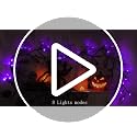 Purple Bat Halloween Vine Lights - 9 Ft, 8 Modes, Timer, Waterproof Indoor Outdoor Decor