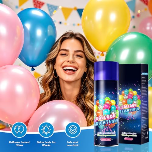 Balloon Shine Spray 450ml – Instant High-Gloss for Latex & Foil Balloons - 1 Pack