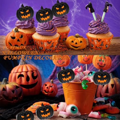 Halloween Napkin Ring Set Pumpkin Design Spooky Metal Alloy Party Table Decor - 6 Pcs