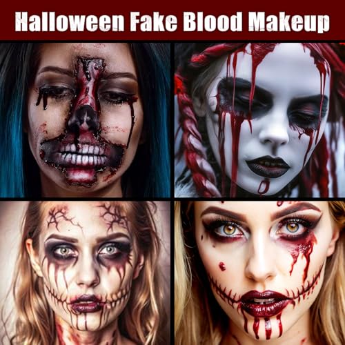 2PC Fake Blood Spray Halloween Costume Prop for Theatrical Makeup