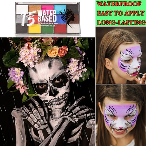 Multicolor Bruise Wheel for SFX Halloween Face & Body Paint - Fluorescent Neon Makeup Kit
