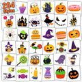 Kids Halloween Temporary Tattoos Set - 204 Sheets Party Favors & Decorations