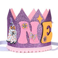 Halloween First Birthday Glitter Crown Hat - Kids Party Costume Accessory
