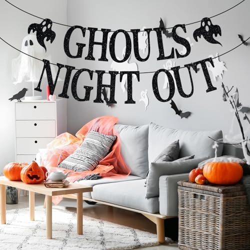 Halloween Ghost Bachelorette Party Banner - Ghouls Night Out Decoration