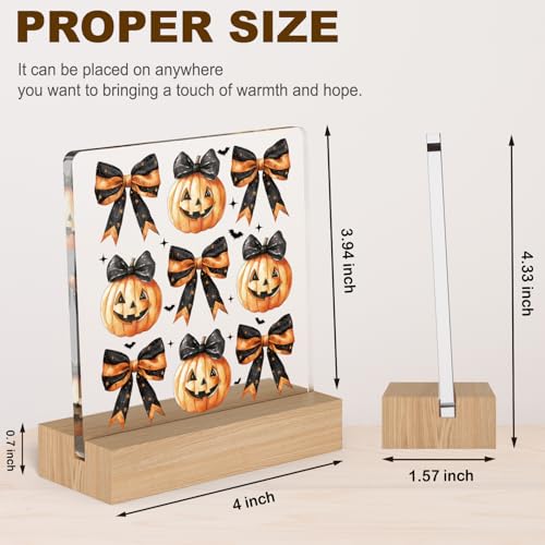 Fall Pumpkin Ghost Halloween Decorations for Indoor Home Shelf Display
