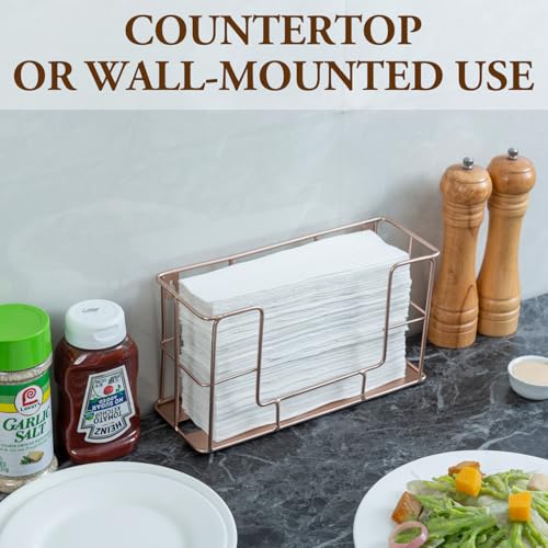 MyGift Copper Wall Mount Paper Towel Dispenser for Z-Fold, C-Fold & Trifold Towels